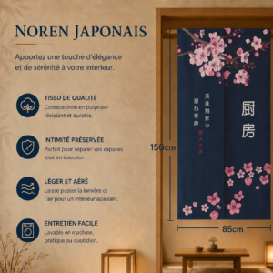 Noren Décoratif – Rideau de porte Japonais
