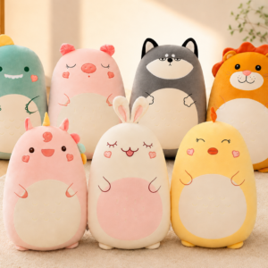 Peluche coussin animal kawaii – 45 cm