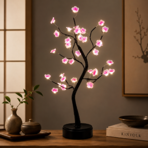 Lampe arbre Sakura LED – Fleurs de cerisier lumineuses